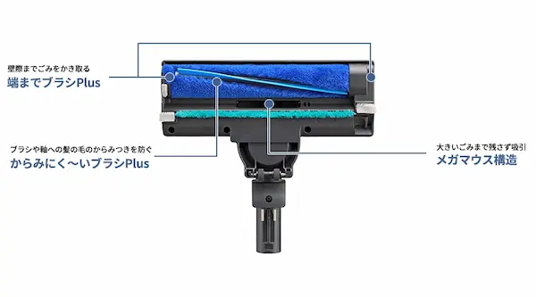 SHARP EC-XR3 極吸ヘッド詳細